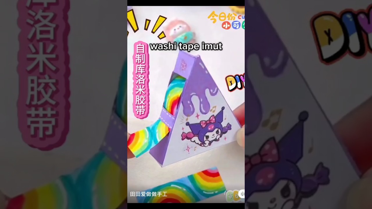 DIY My Melody Washi Tape Tutorial
