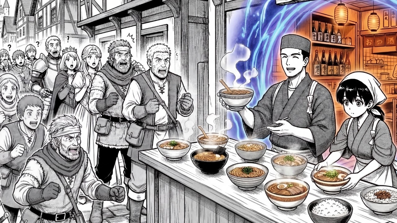 He Uses A MAGIC DOOR In His Bar To Sell Food In A Fantasy World & Becomes RICHER Than The King