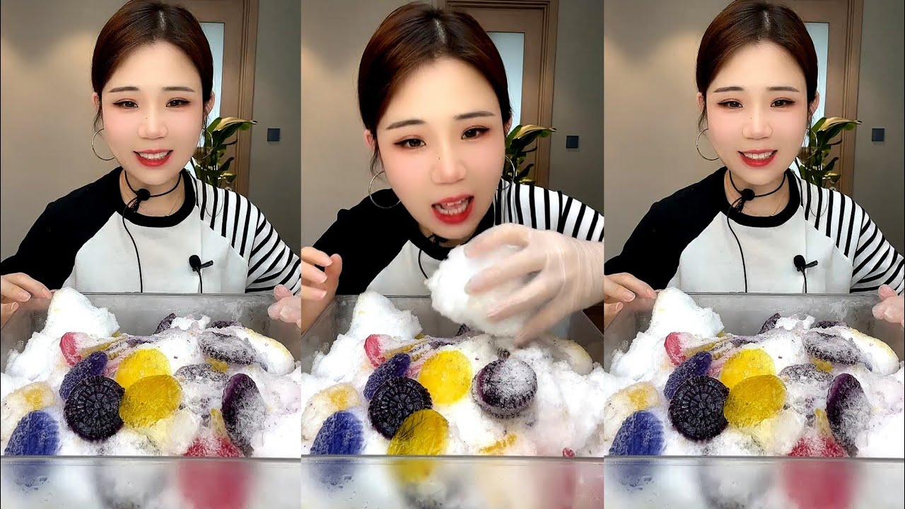 ASMR WHITE ICE EATING YY 