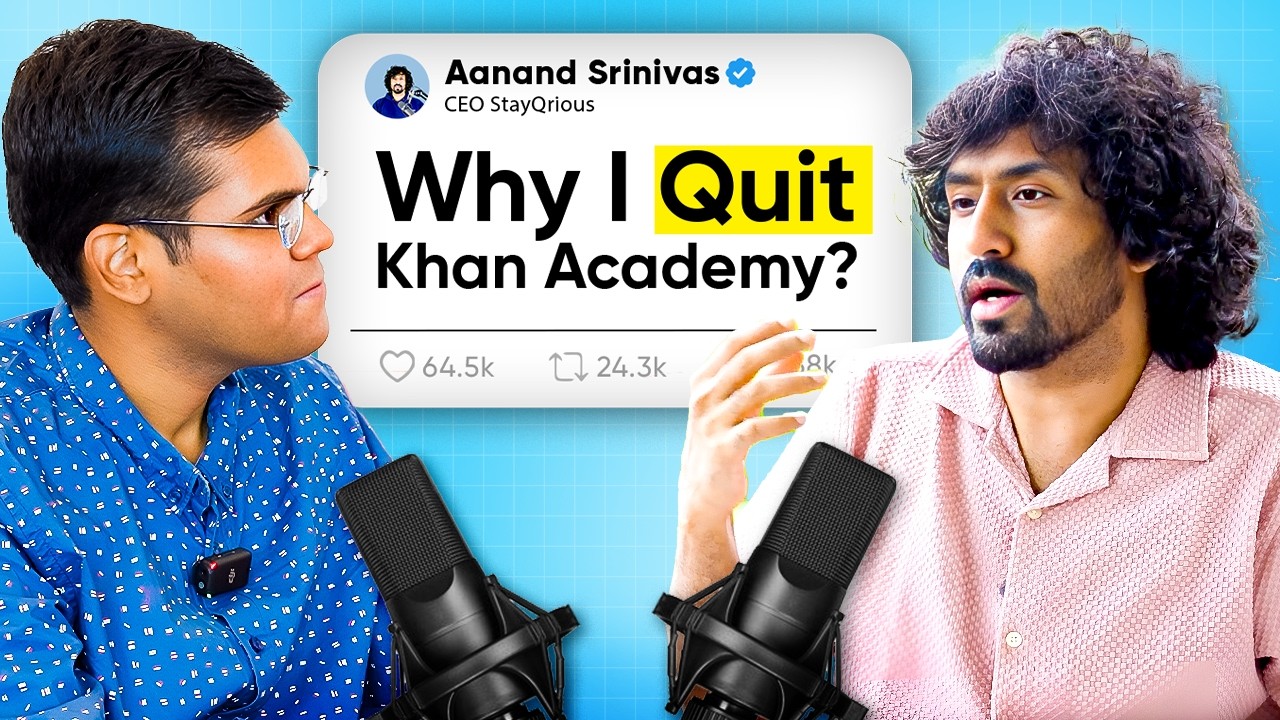 Indian Schools will be replaced by&hellip;Future of Education Ft. Aanand Srinivas Founder of @StayQrious