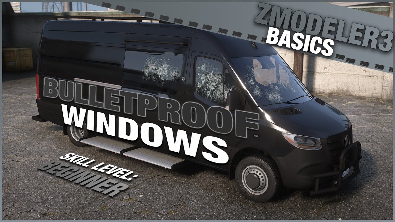 How To Create Bulletproof Glass | Zmodeler3 | FiveM