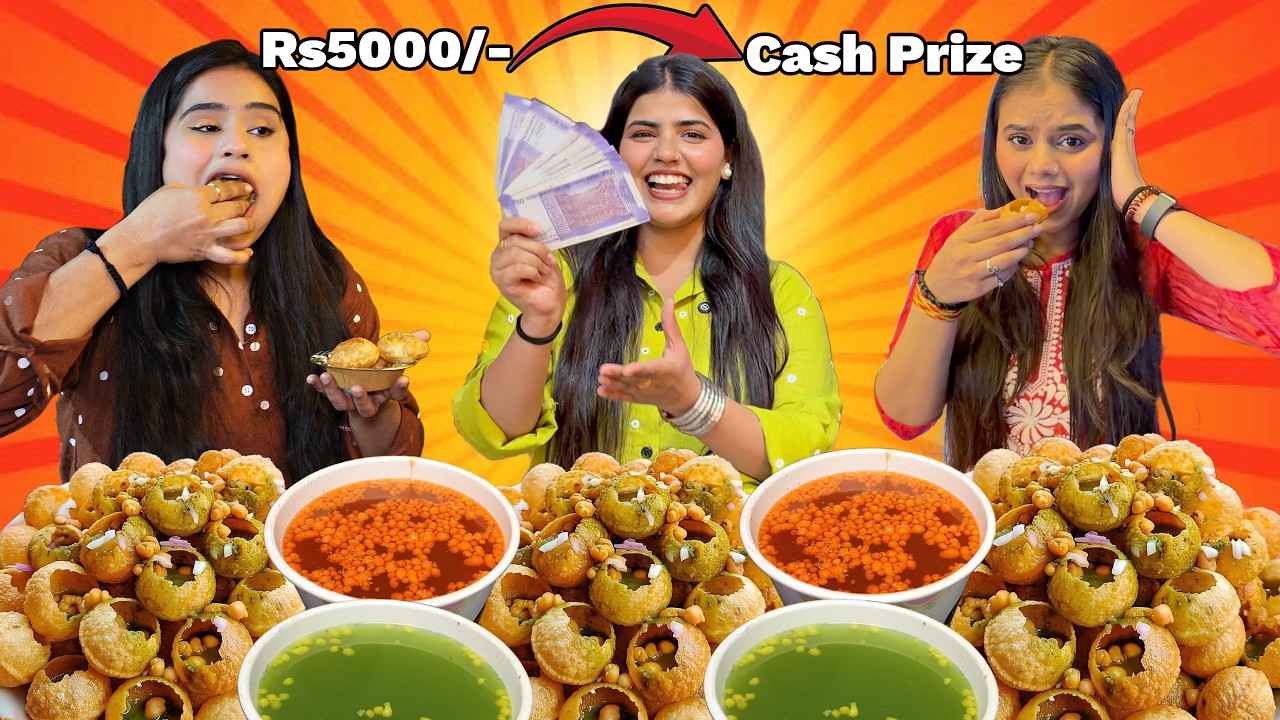 1 Minute Golgappa Eating Challenge | Spicy Golgappa (panipuri) | Food Challenge
