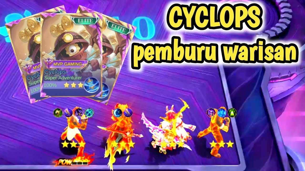 PANEN WARISAN WOY | CARA BERMAIN COMMANDER CYCLOPS #magicchessgogo #mcgg 