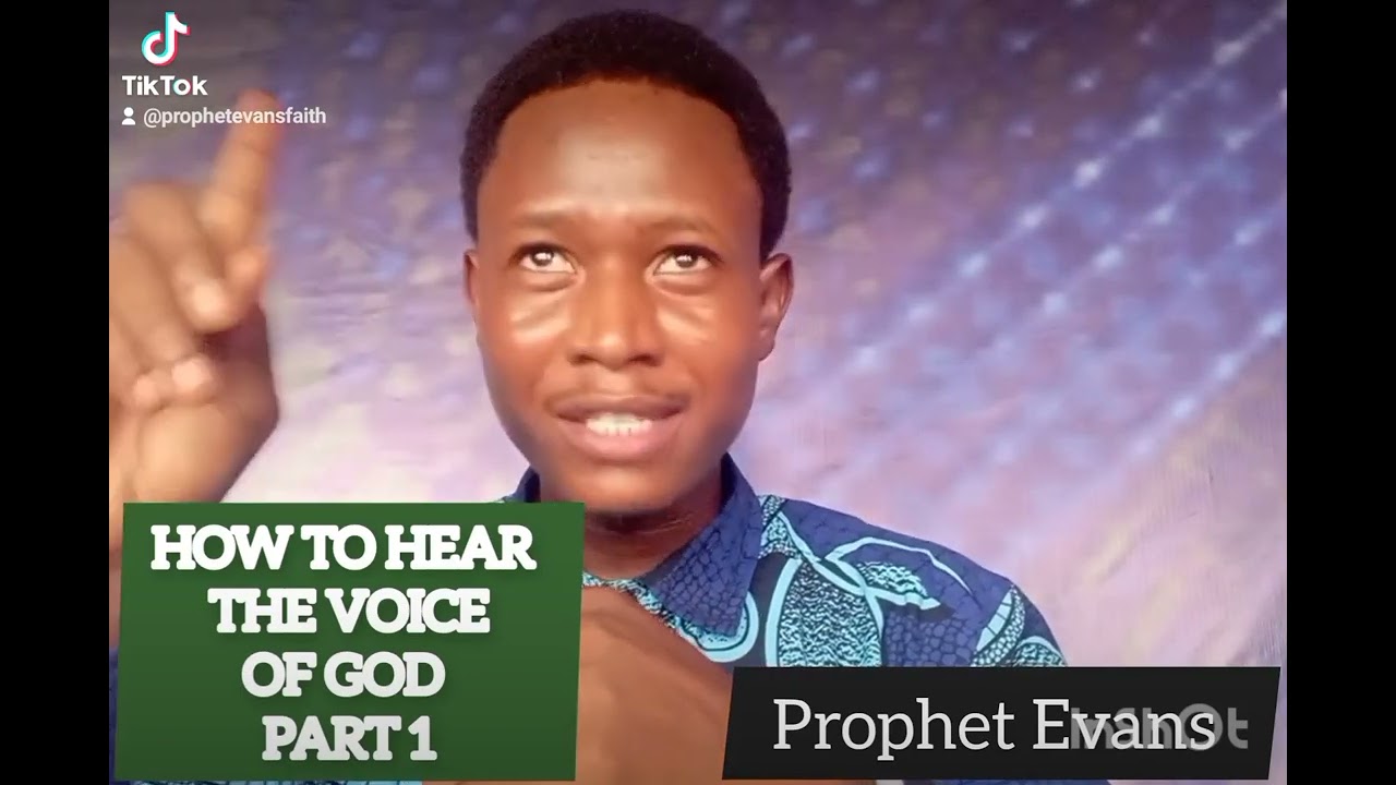 HOW TO HEAR THE VOICE OF GOD PART 1
