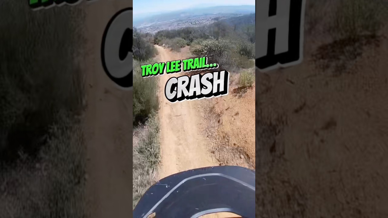 Troy Lee trail tipover. Hikers in the main line😳 #crash #troyleetrail #mtb #intensetazermxpro #safe