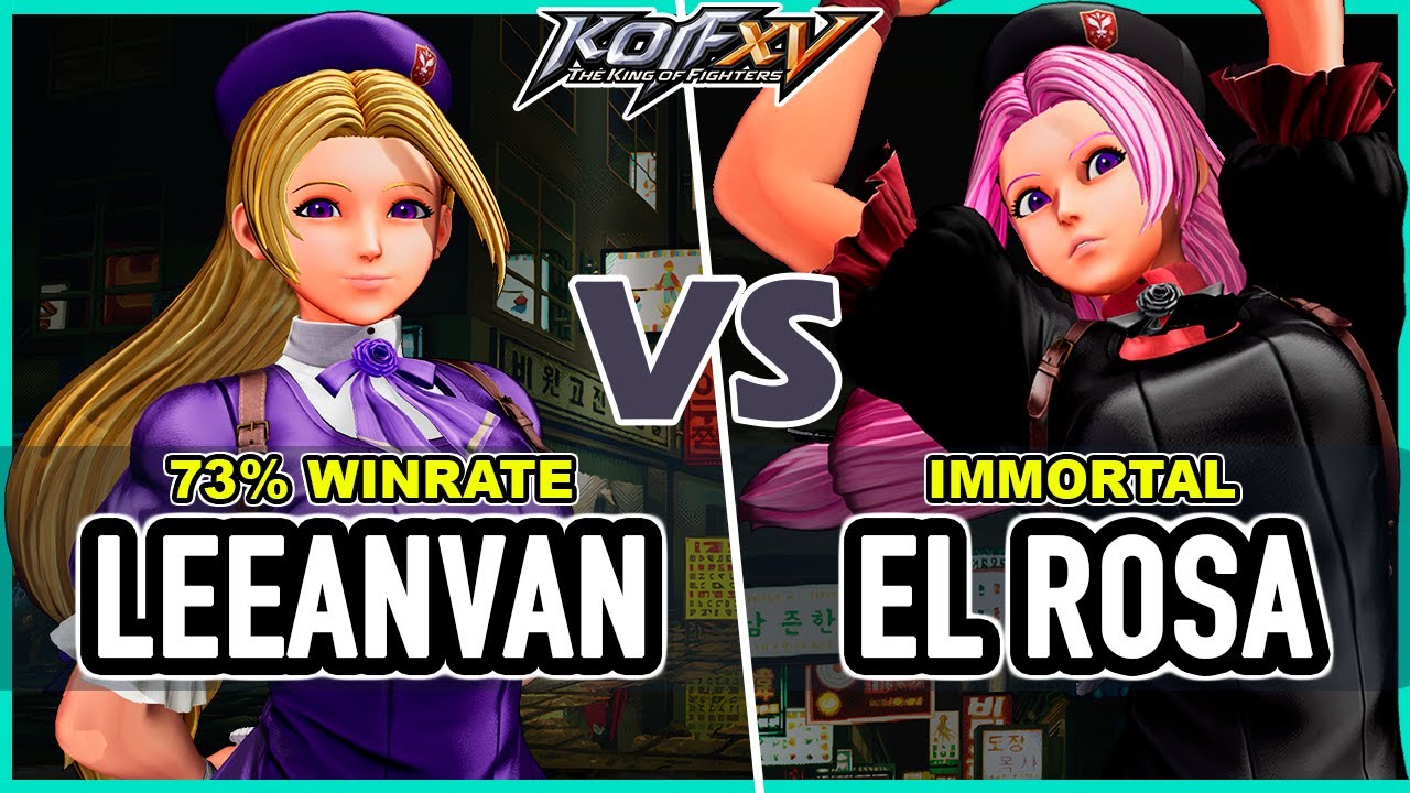 KOF XV 🔥 Leeanvan (Hinako/Isla/Whip) vs El Rosa (Hinako/O.Yashiro/Dinosaur)