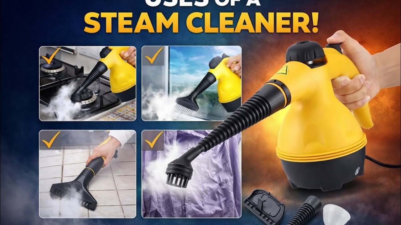 Powerful & Professional:🔥 Ultimate Steam Cleaner – Deep Cleaning Without Chemicals!
