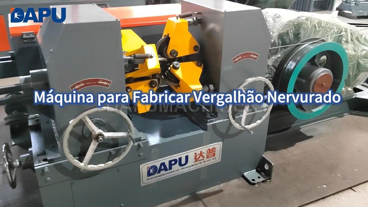 M&aacute;quina para Fabricar Vergalh&atilde;o Nervurado DAPU Produza 5 Toneladas por Hora!