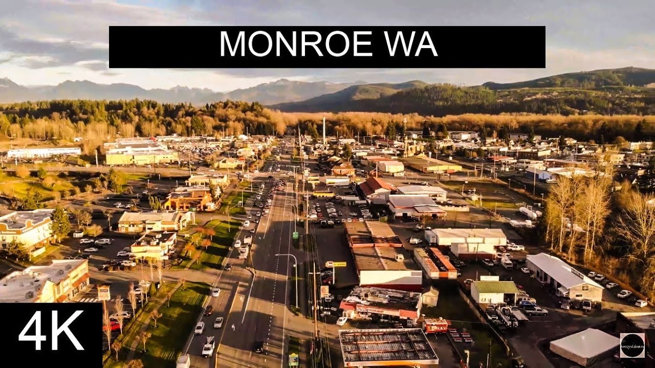 Monroe Wa🇺🇸 4K Drone Footage (January 2021)