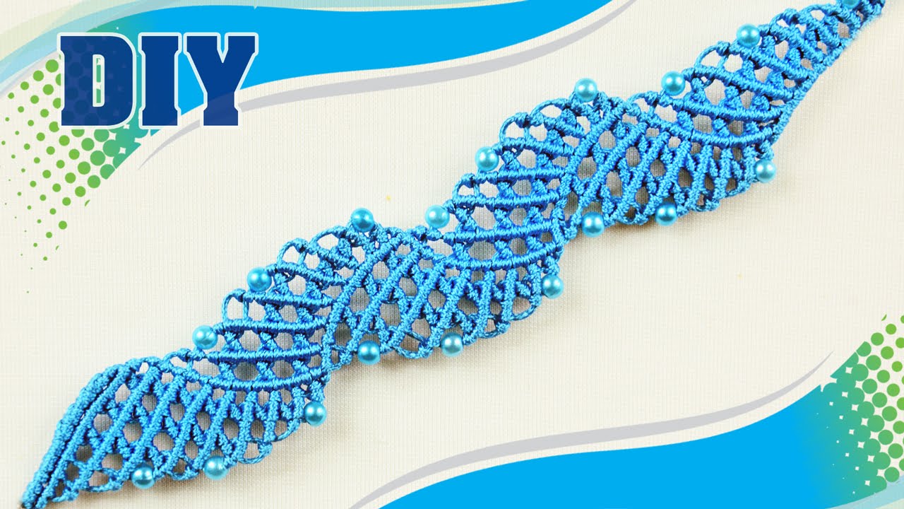The Blue Lagoon - Macramé Bracelet Tutorial