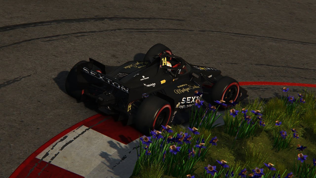 No Assists IndyCar Lap at Long Beach (for the first time) - Assetto Corsa