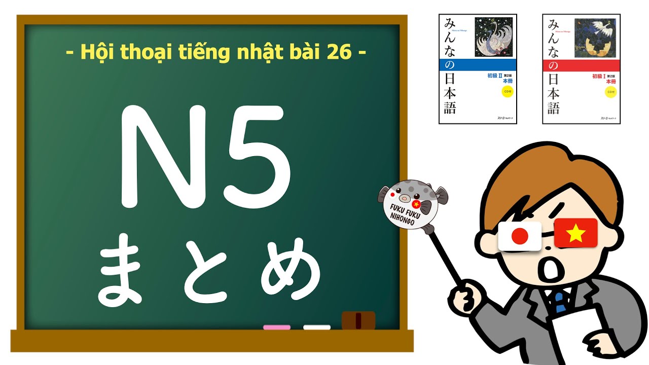 Luyện phản xạ KAIWA N5【Bài 1-25】Fuku Fuku KAIWA