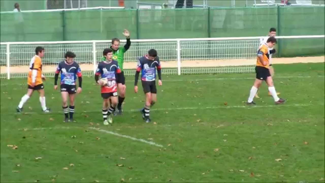 Match de rugby des cadets et des juniors à Montignac