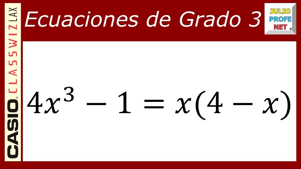 Ecuaciones de tercer grado | Ej. 1 