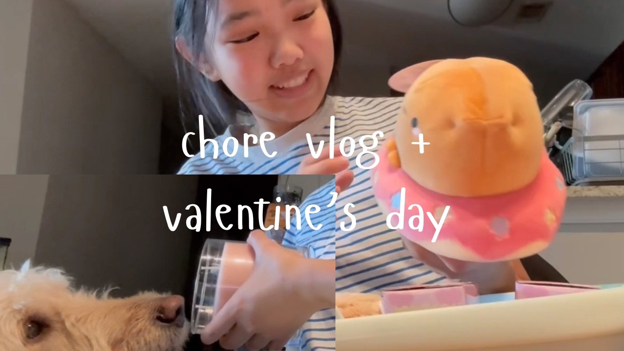 Chore Vlog + Valentine's Day!