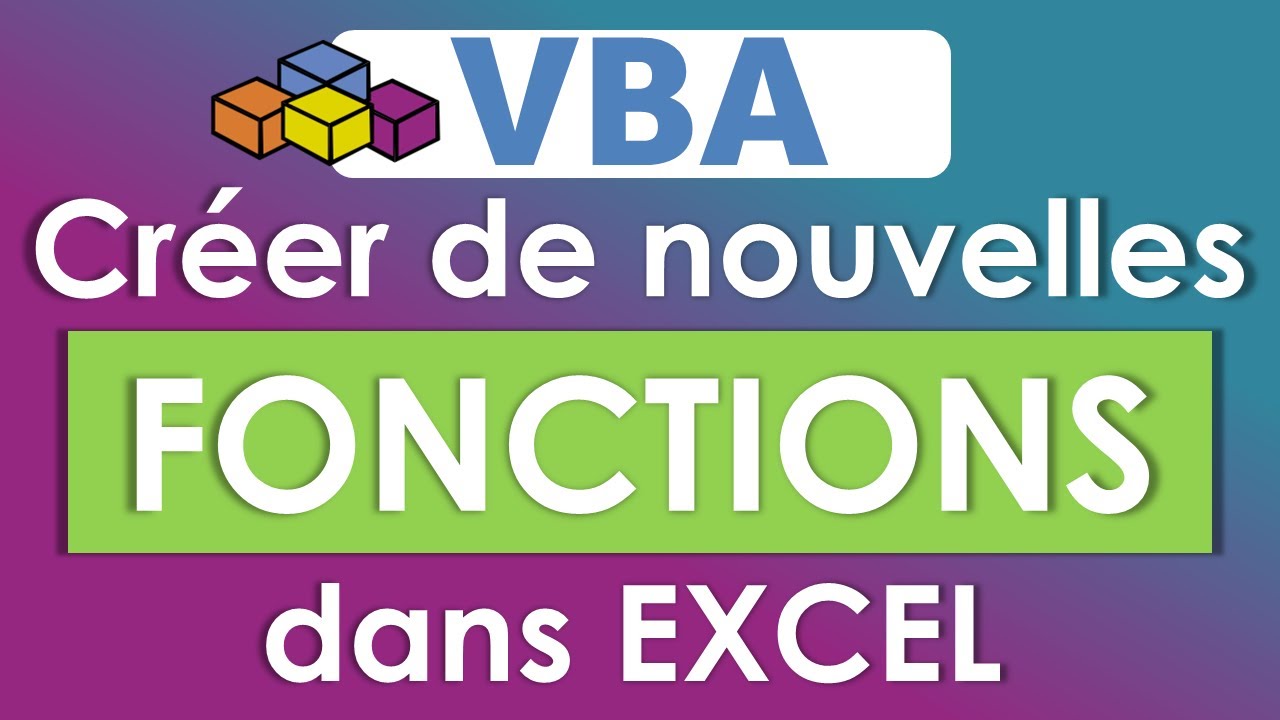 VBA ajouter de nouvelles fonctions dans Excel