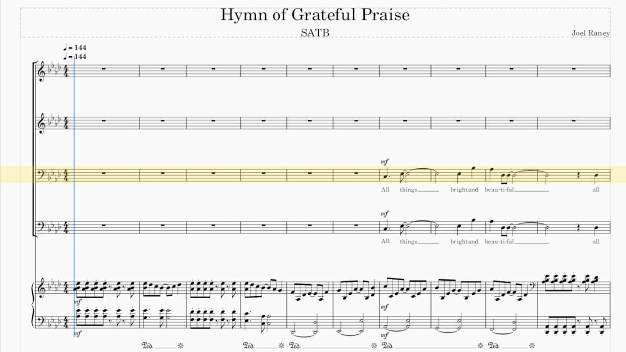 Tenor Hymn of Grateful Praise- Joel Raney