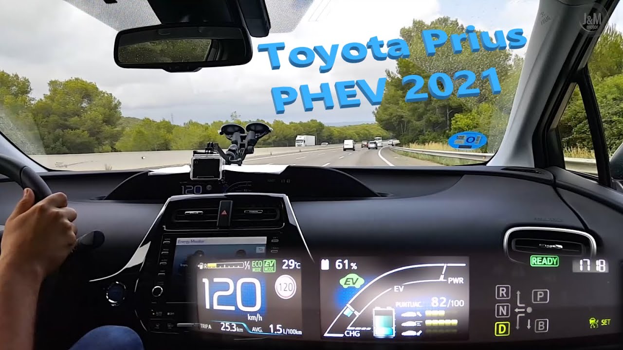 Toyota Prius PHEV 2021 | Prueba autopista | Enchufable | Consumo | POV