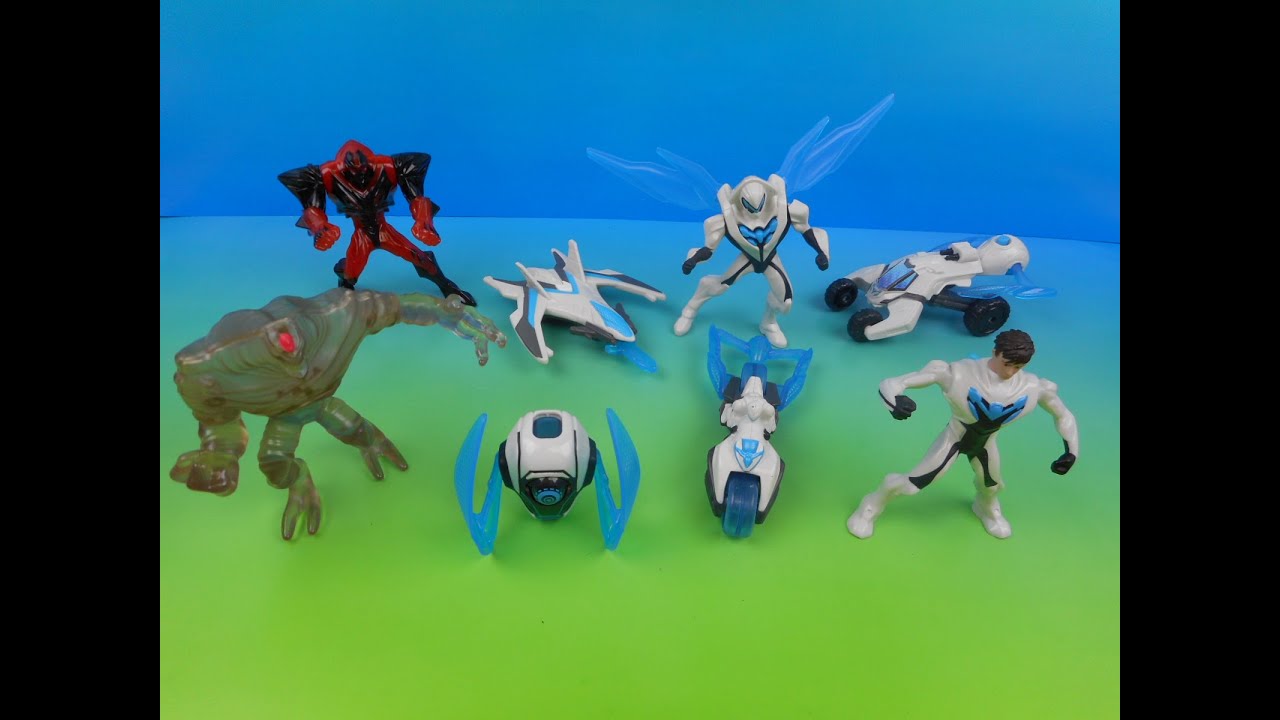 2014 MAX STEEL SET OF 8 McDONALD'S HAPPY MEAL COLLECTION VIDEO REVIEW