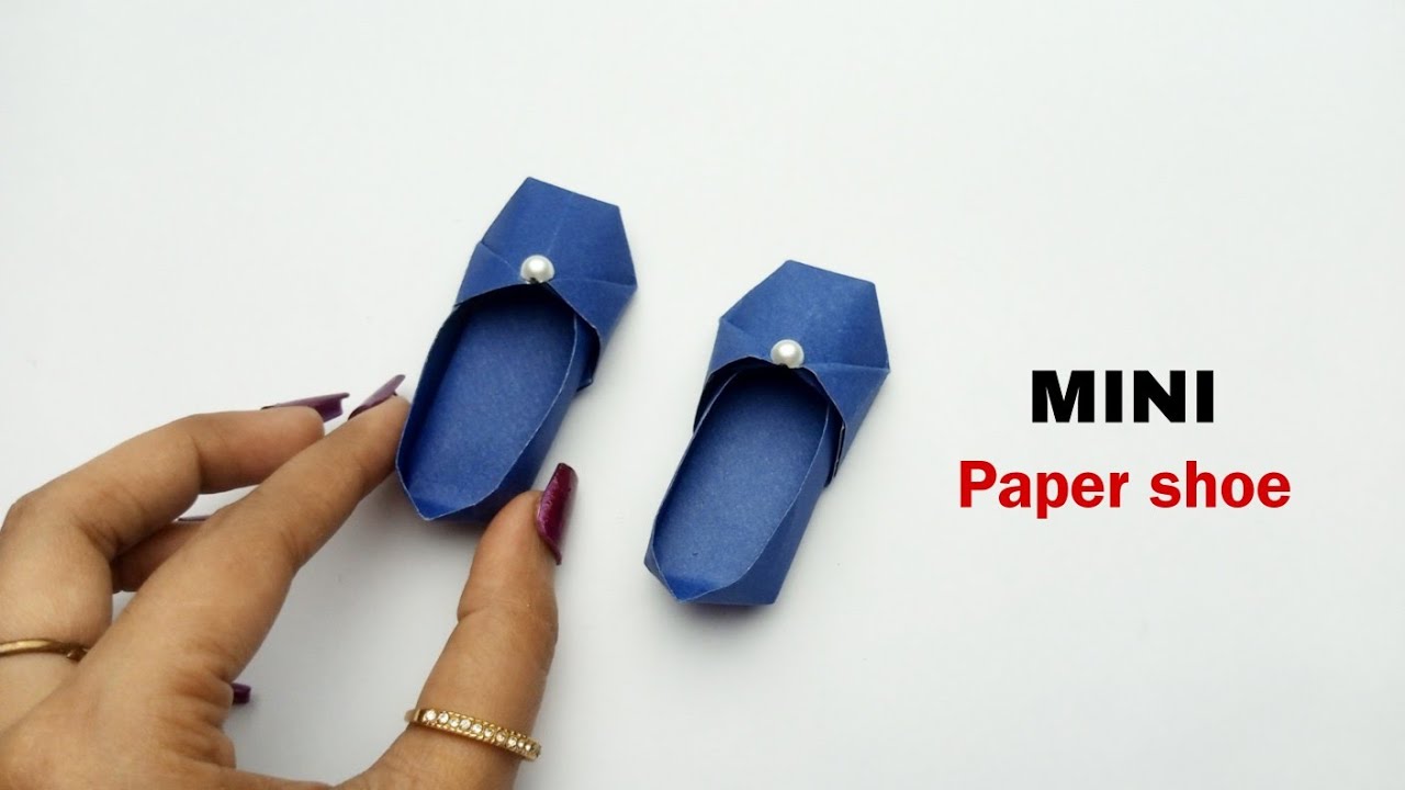 DIY MINI PAPER SHOES /Origami Shoes /   Paper Crafts For School / Paper Craft