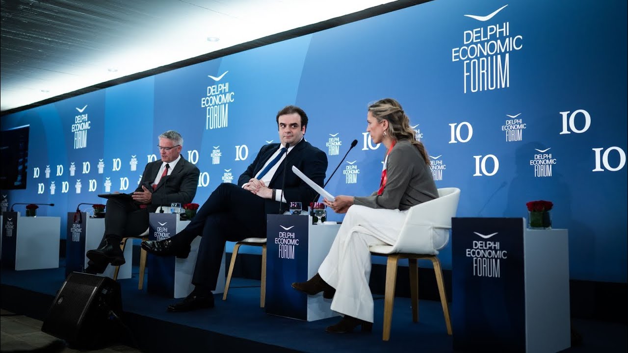 Συζήτηση με τον Mathias Cormann και την Ελένη Βαρβιτσιώτη στο Delphi Economic Forum 9/4/2025