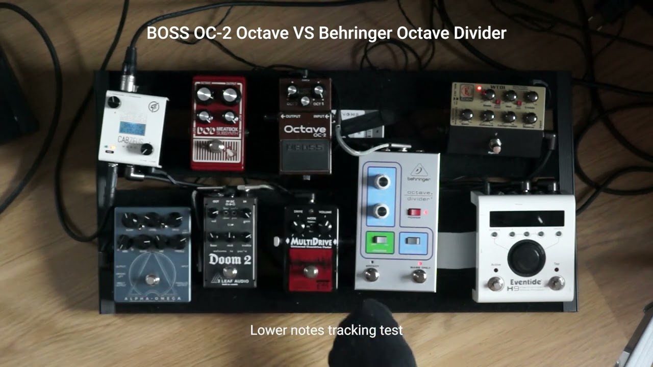 Berhinger Octave Divider VS Boss OC-2 Octave (on BASS, octave only)