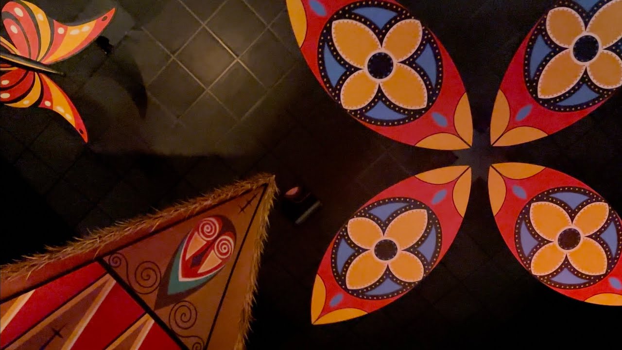 “it’s a small world” Ceiling view Hong Kong Disneyland Full ride