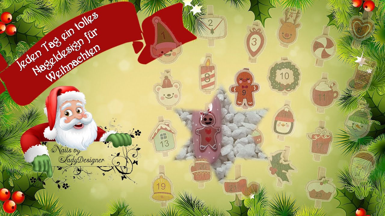 Tür 9 - Adventskalender 2025 - Lebkuchenmann / NailsbyLadyDesigner