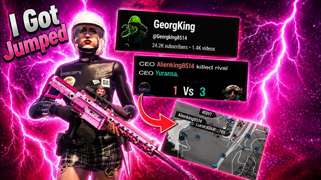 I was Fighting this youtuber @Georgking8514 then i Got Jumped|GTA ONLINE