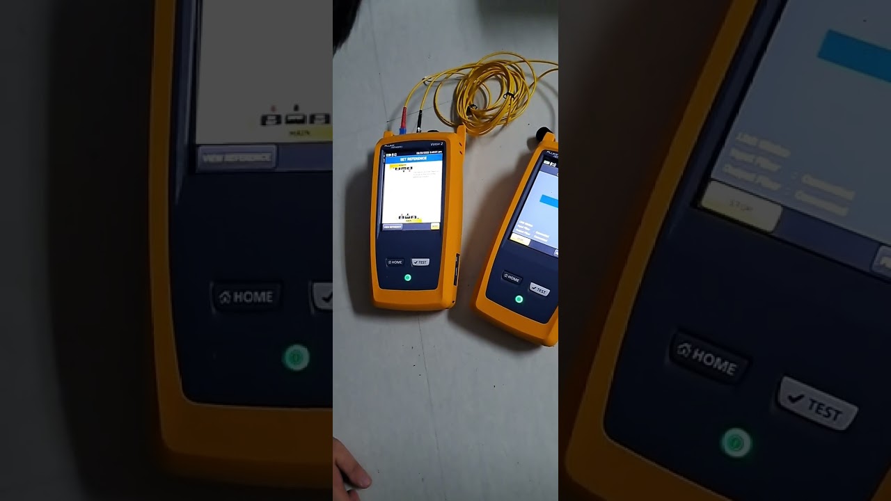 How to setup fluke network versiv 2 FOC tester