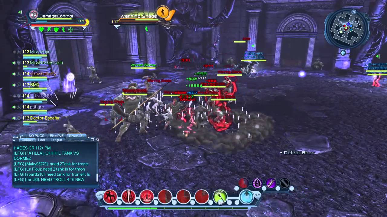 DCUO ELITE RAID - Solo Tank ads PoV - Ares Fight.