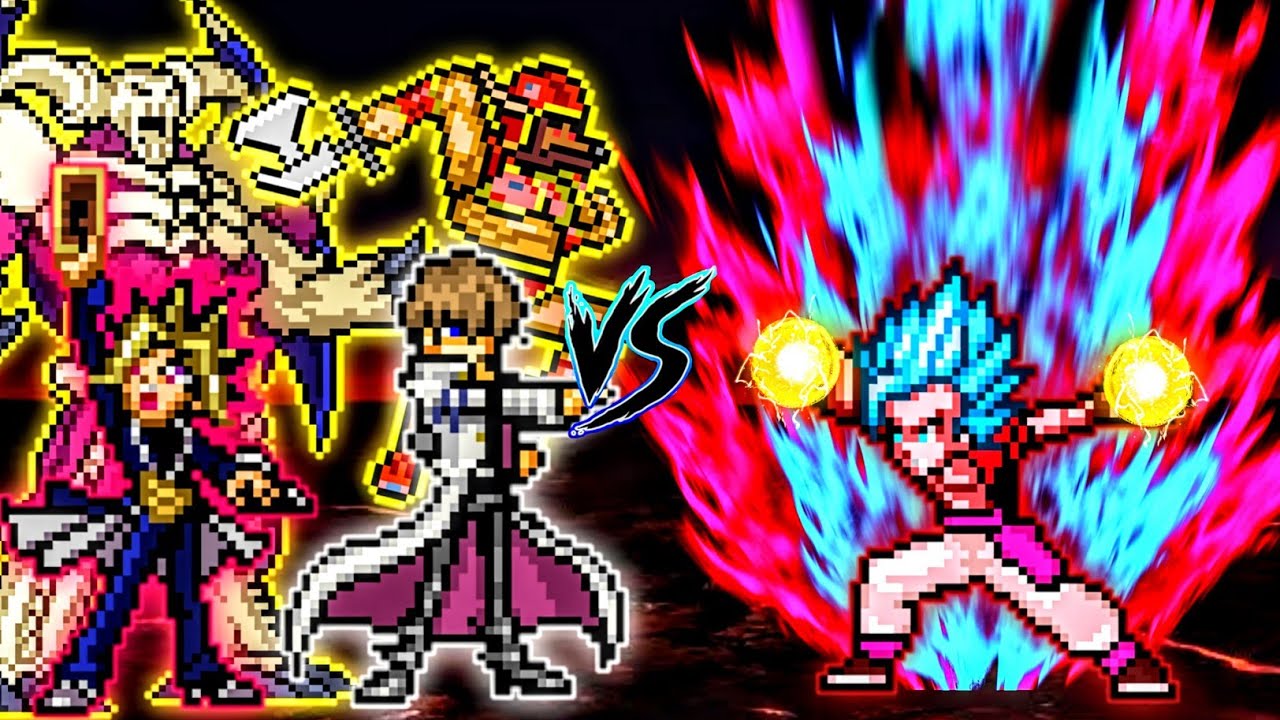 Yugi OP (New) & Kaiba OP (New) VS Gogeta OP (all form) in Jump Force Mugen