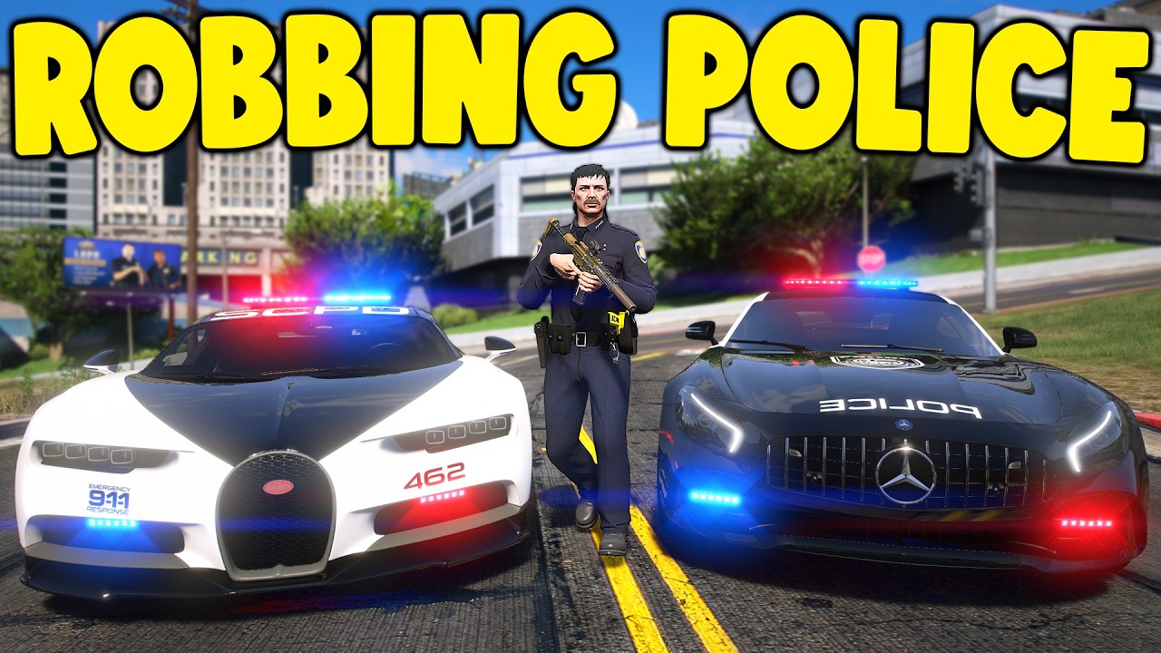 Robbing Entire Police Station in GTA 5 RP..