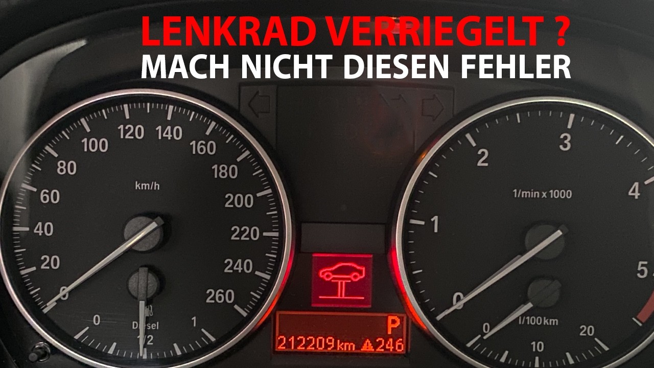 Lenkradverriegelung verspannt ? Anleitung für Problem mit ELV bei BMW