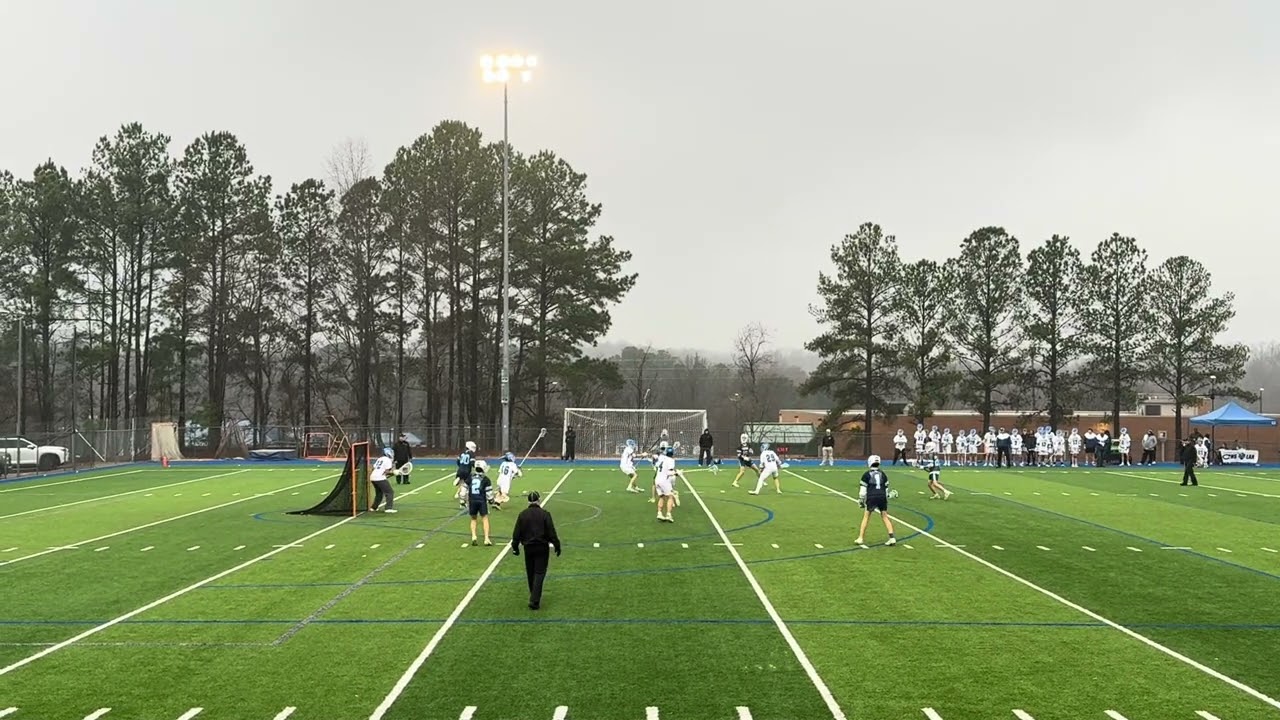 Union Pines Varsity LAX starting freshman, Hudson Rombalski, scores first goal of the 2026 season!