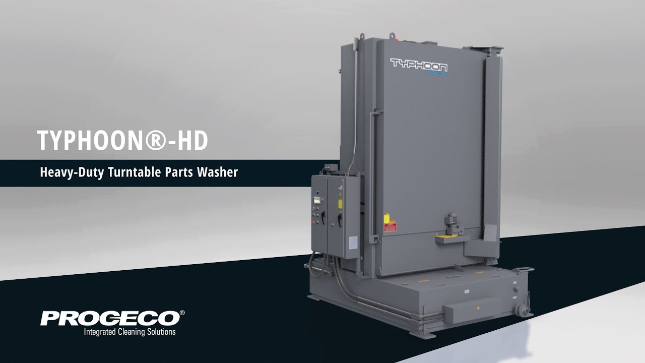TYPHOON®-HD | Heavy-Duty Turntable Parts Washer