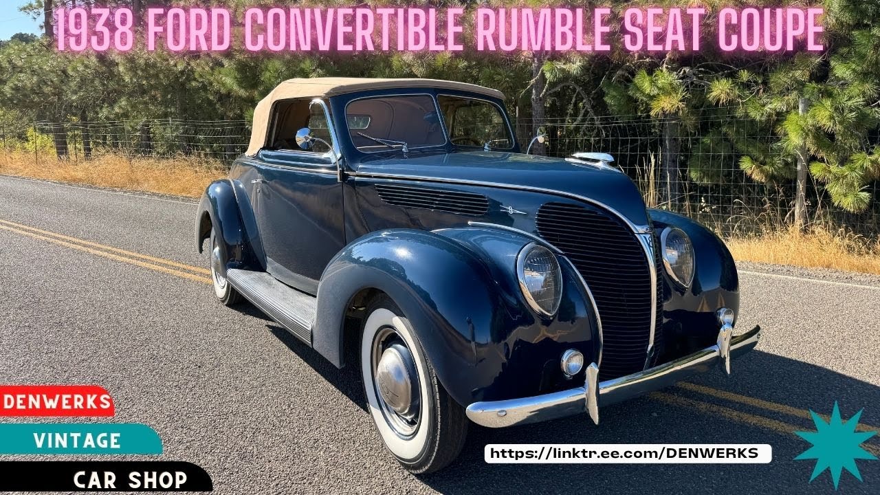 1938 Ford Convertible Coupe Rumble  BAT