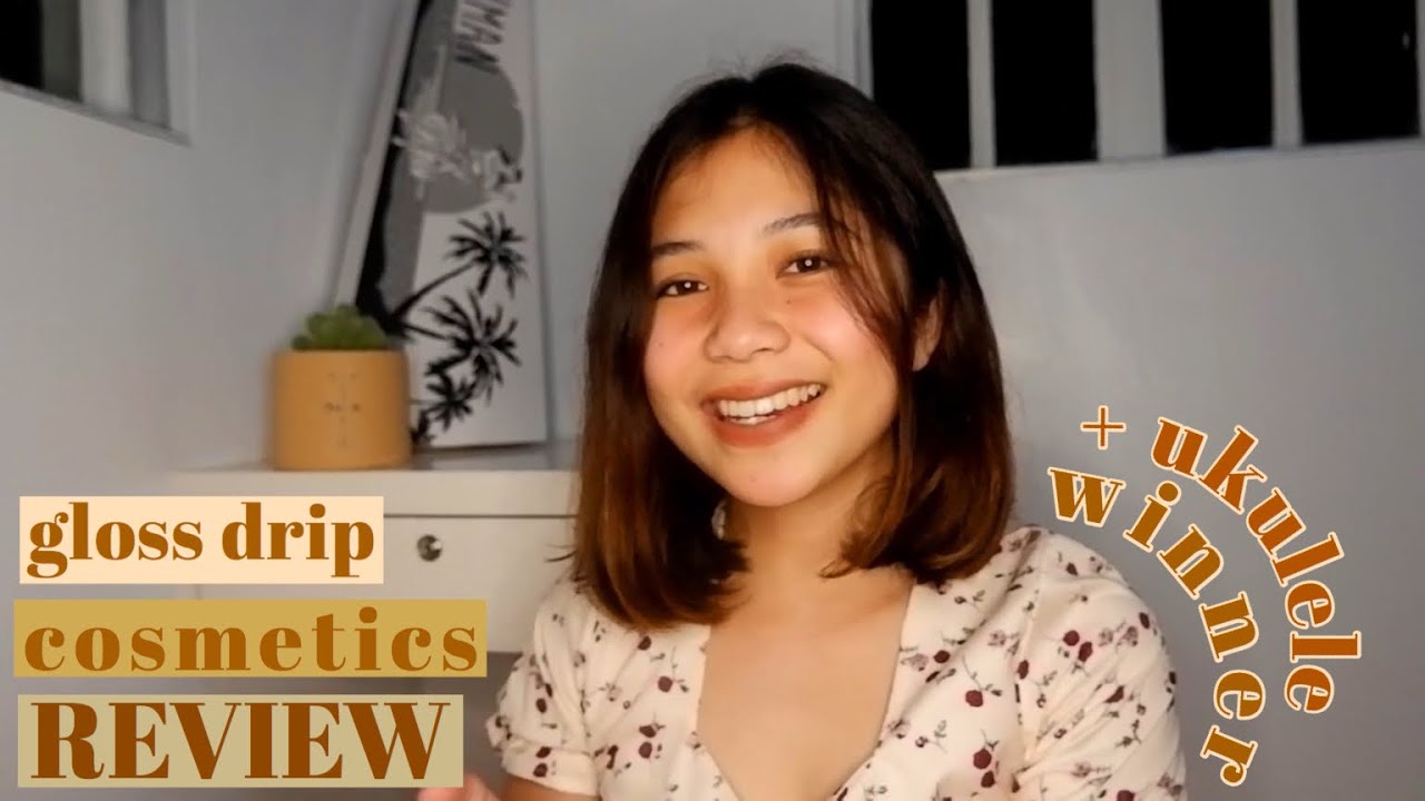 VLOG#30: trying out my first pr package ft. gloss drip cosmetics I review + ukulele giveaway winner