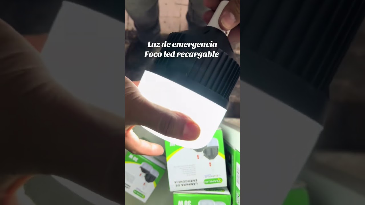 Luz de emergencia foco led recargable