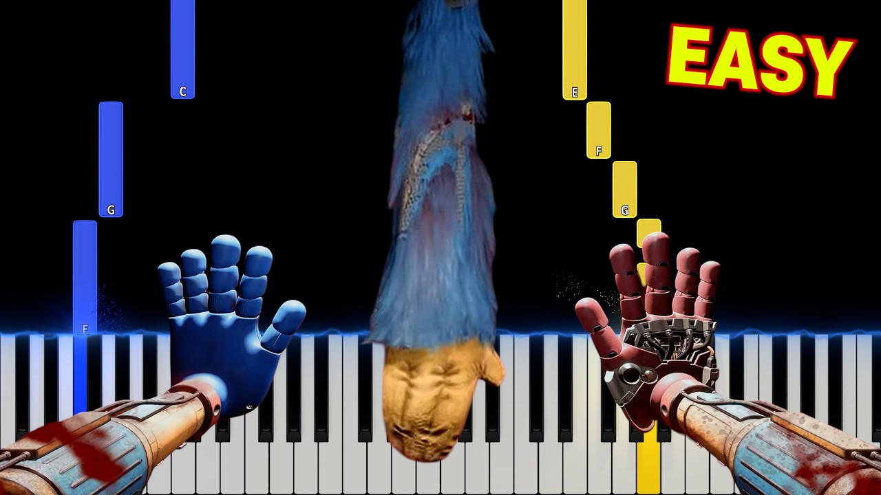 Bossa de Wuggy - Poppy Playtime: Chapter 5 | EASY Piano Tutorial + Sheet Link 🎵