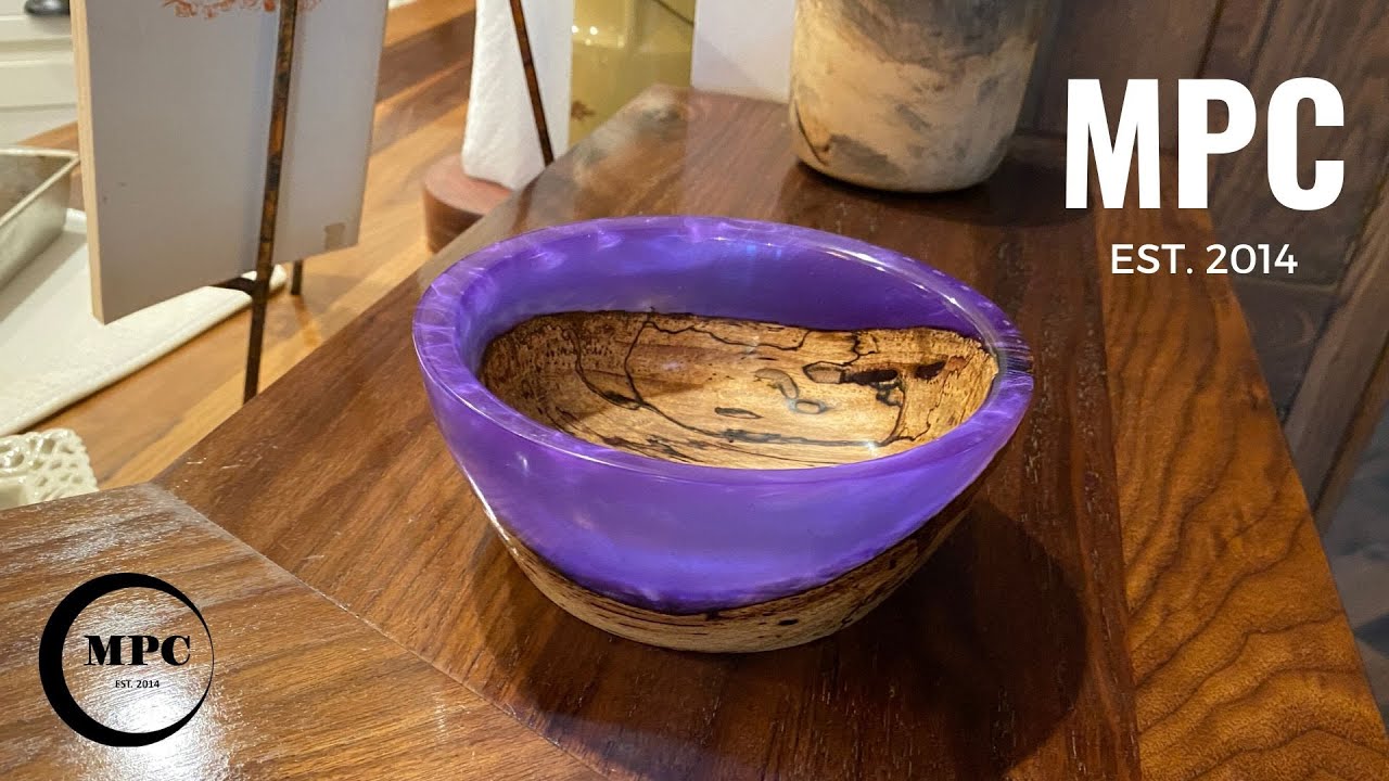 Wood Turning - Purple Chaos
