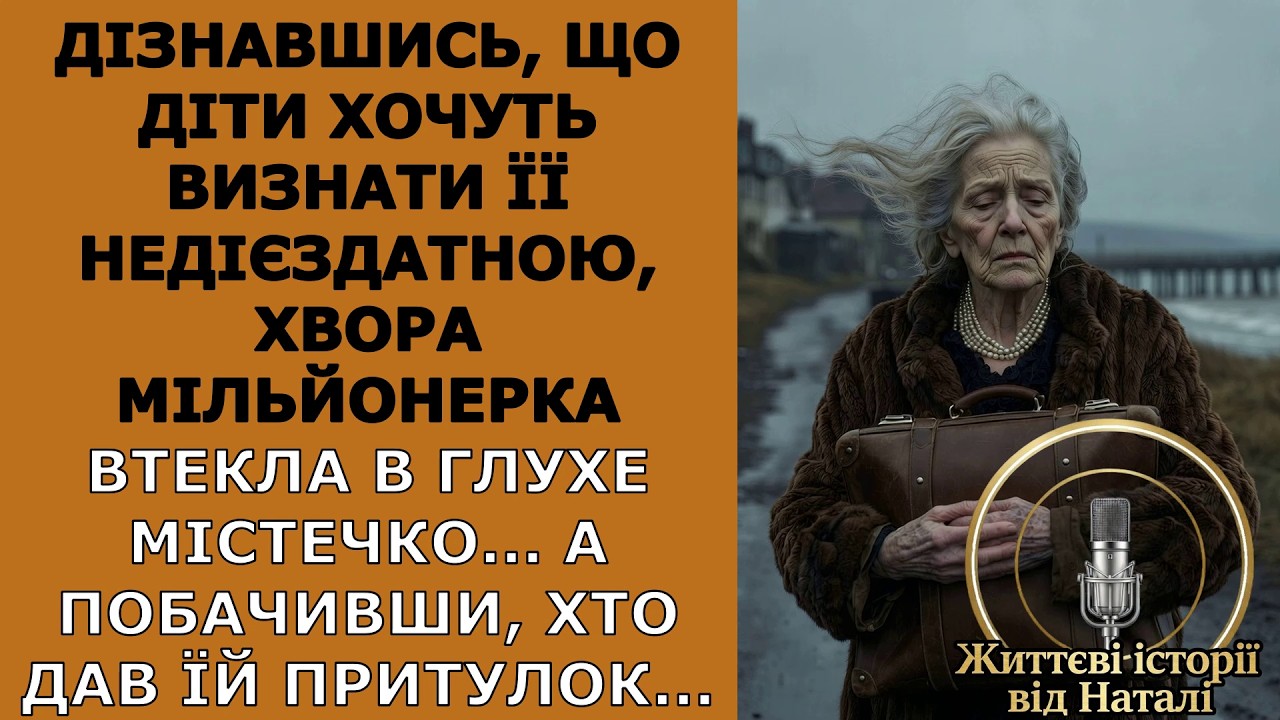 Дізнавшись, що діти хочуть визнати її недієздатною, хвора мільйонерка втекла в глухе містечко...