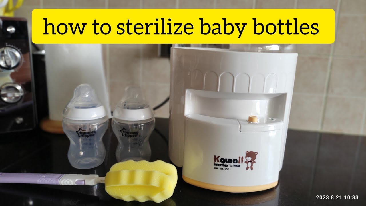 how to sterilize baby bottles || feeder sterilizer review and demo