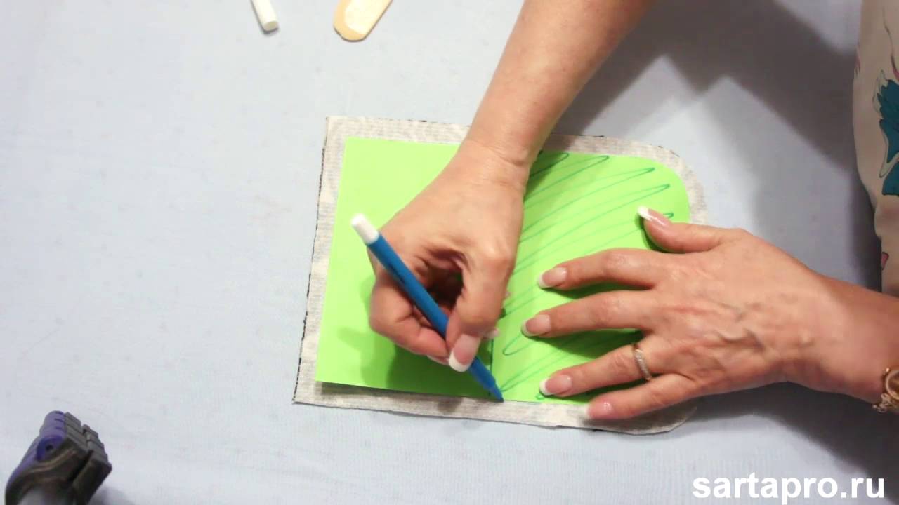 Накладной карман на подкладке. Часть 1