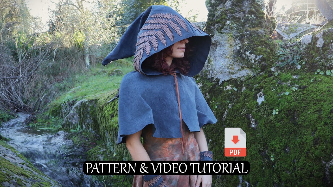 Fern Cape Video Tutorial | PDF Pattern & Video Tutorial for Mineral Tanned Leather or Vegan Leather