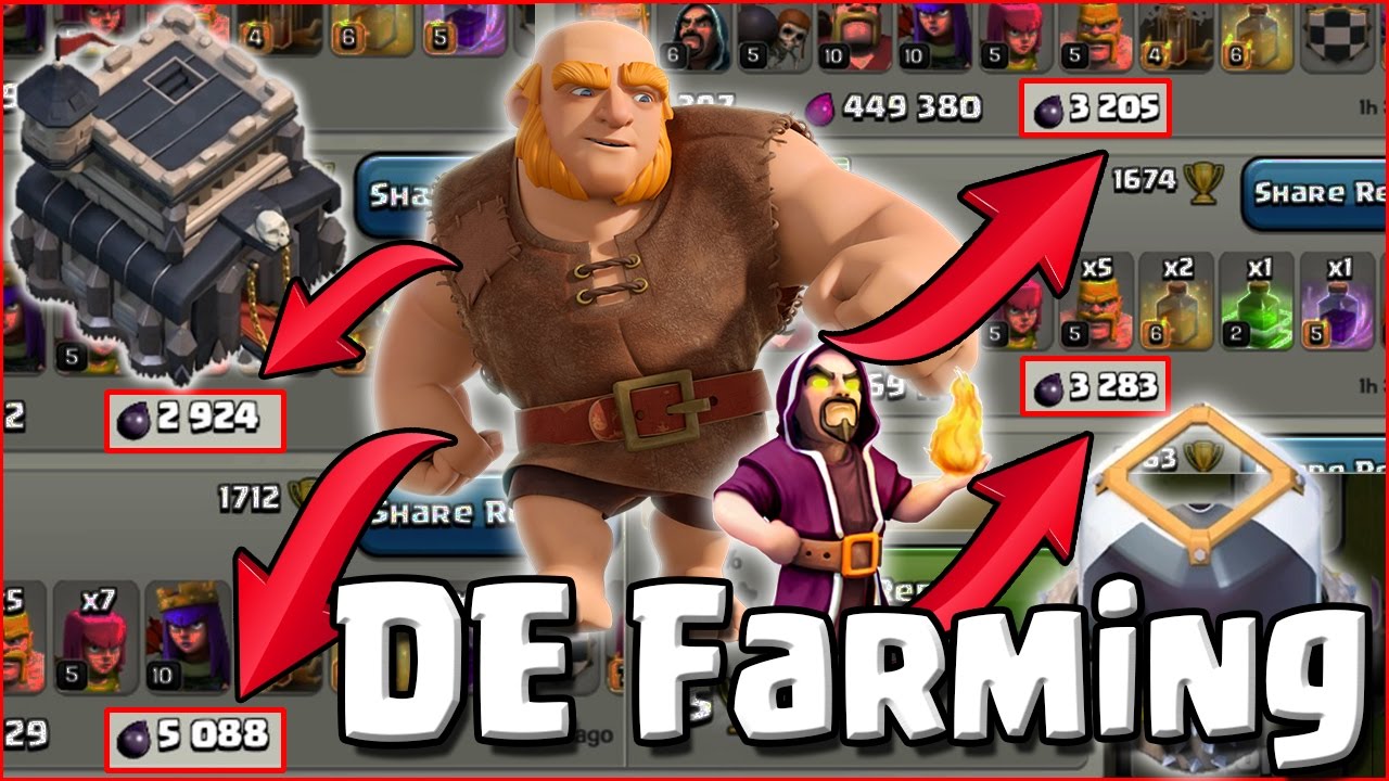 Live Raids! - TH9 Dark Elixir Farming - Giants and Wizards get the DE! - Clash of Clans