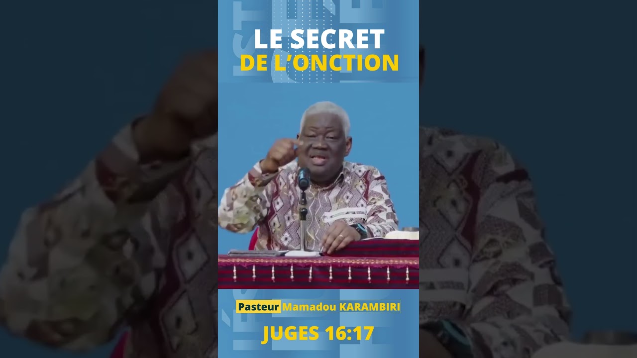 LE SECRET DE L'ONCTION