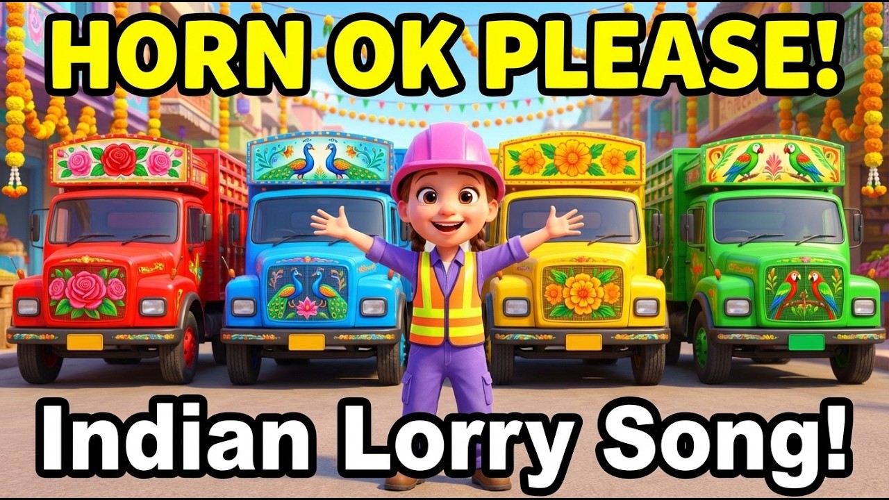 Indian Lorry Song for Toddlers 🚛 | Horn OK Please! | Colorful Trucks of India with Ayla