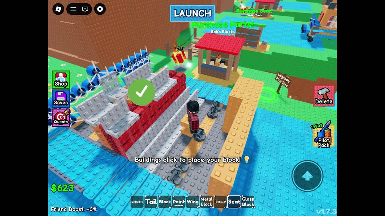 Im upgrading my best plane in build a plane a lil better [lag at end!] [I also kinda spent so much]