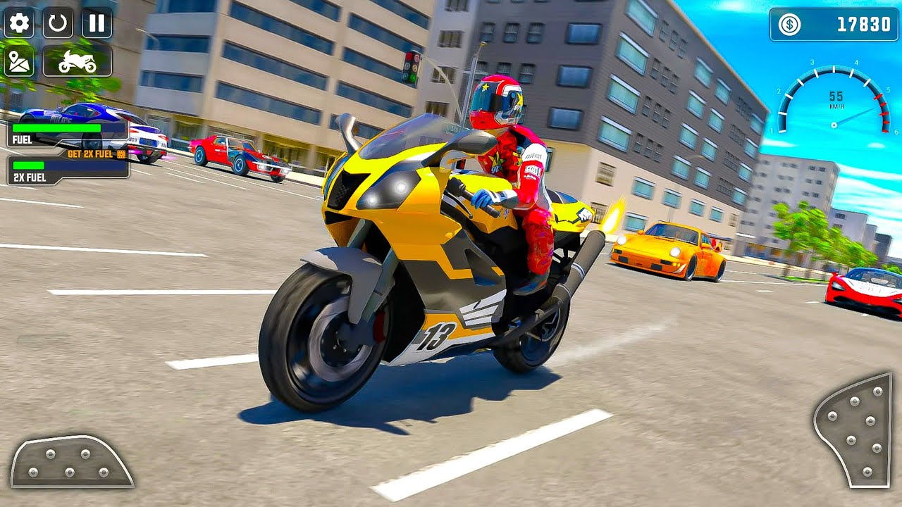 Extreme Motorbike City Driving and Escorting Boss Car Simulator - Android Gameplay.